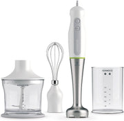 KENWOOD 600W Hand Blender with Chopper, Beaker, Whisk, Stainless Steel Wand HDP109WG - Teq Souq